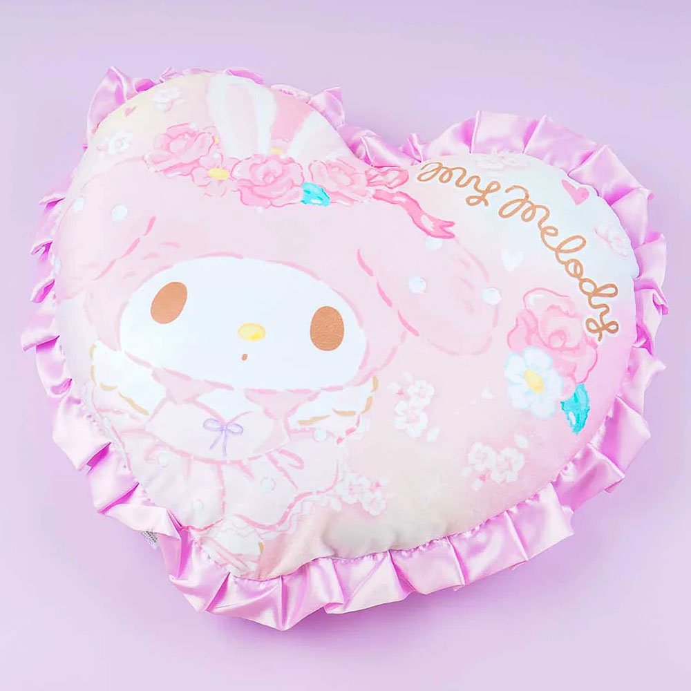 Sanrio Characters Heart Ruffle Cushion