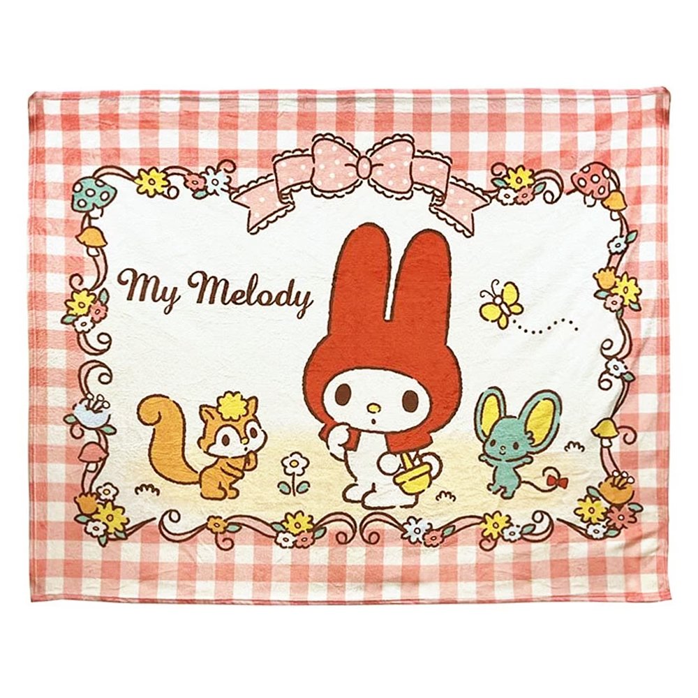 My Melody Classic Gingham Throw Blanket