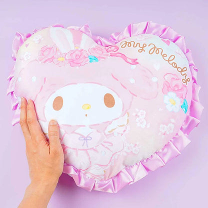 Sanrio Characters Heart Ruffle Cushion