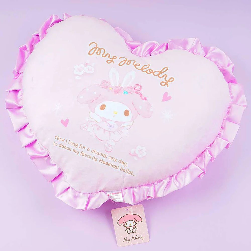 Sanrio Characters Heart Ruffle Cushion