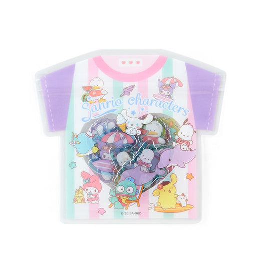 Sanrio Characters 24-Piece Summer Tee Mini Sticker Pack