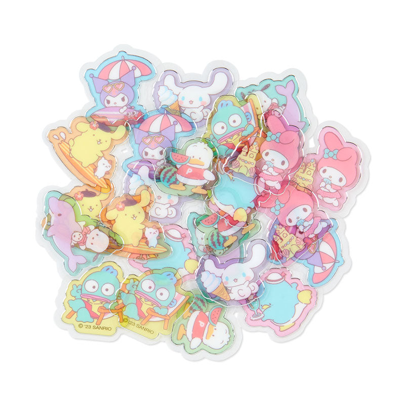 Sanrio Characters 24-Piece Summer Tee Mini Sticker Pack