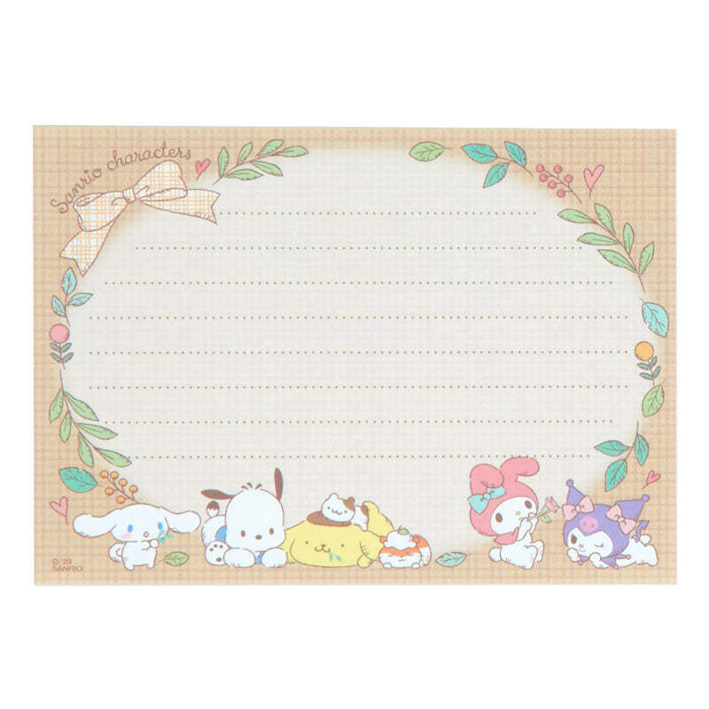 Sanrio Characters Memo Pad & Sticker Set