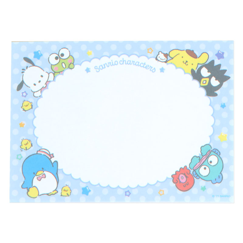 Sanrio Characters Memo Pad & Sticker Set