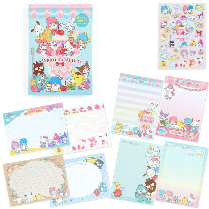 Sanrio Characters Memo Pad & Sticker Set