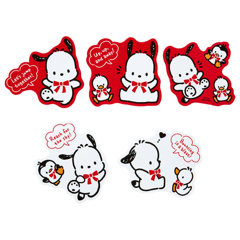 Pochacco 10-pc Sticker Pack (35th Anniversary Red Ribbon Series)