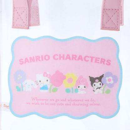 Sanrio Characters Clear Convertible Mini Tote (Pastel Check Series)