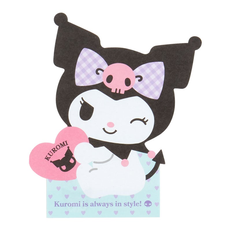 Kuromi Die-cut Memo Pad (Expressions)