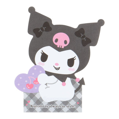 Kuromi Die-cut Memo Pad (Expressions)