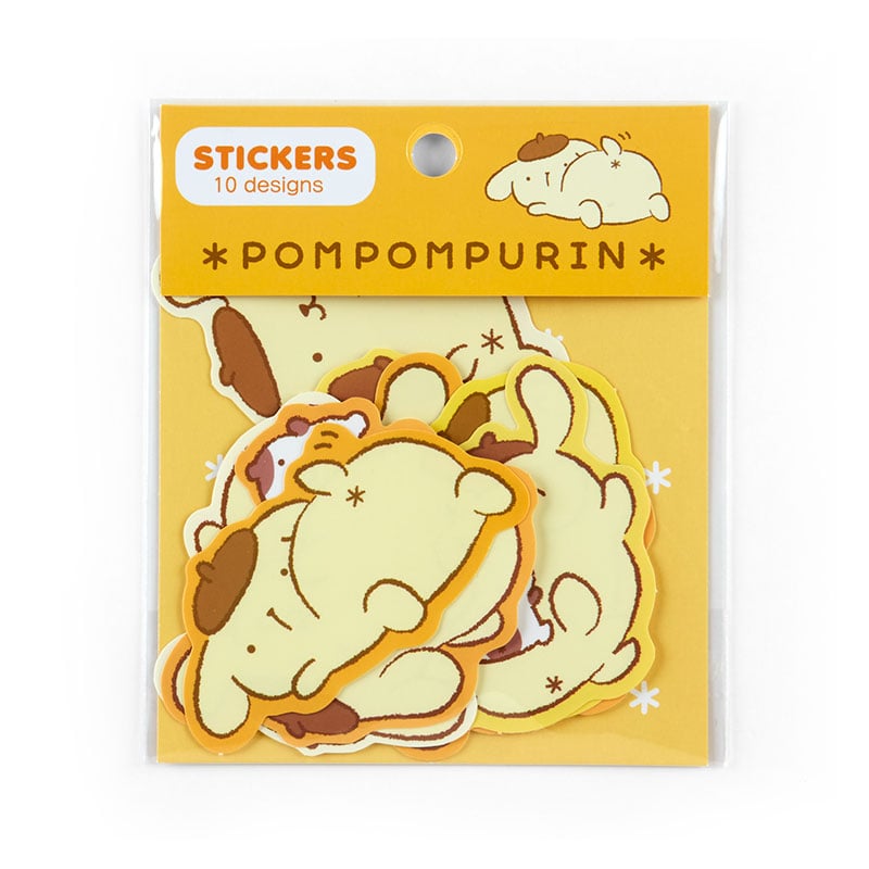 Pompompurin 10-pc Sticker Pack (Oshiri Puri Puri Purin Series)