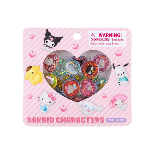 Sanrio Characters 20-Pc Mini Glitter Sticker Pack